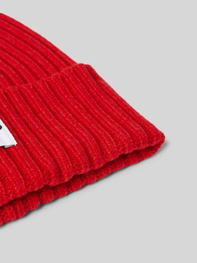 Jake*s Casual Beanie met labelpatch Rood - 2