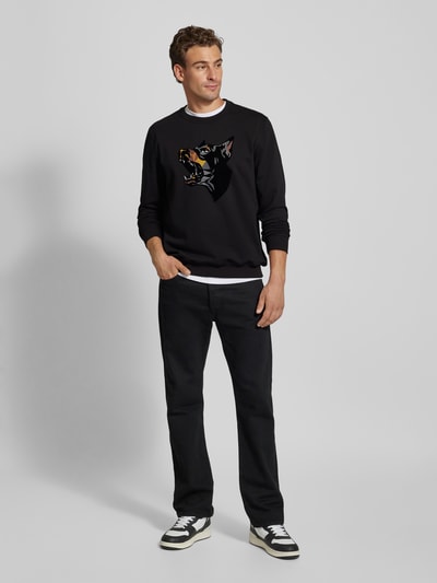 Antony Morato Sweatshirt met motiefprint Zwart - 1