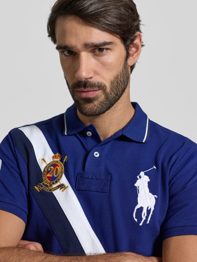 Polo Ralph Lauren Poloshirt met labelstitching Donkerblauw - 3