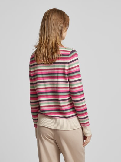 Christian Berg Woman Gebreide pullover met ronde hals Oudroze gemêleerd - 5