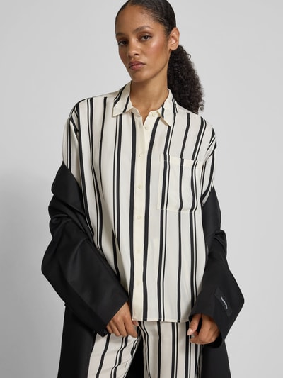 Anine Bing Oversized Hemdbluse mit Knopfleiste Weiss 3