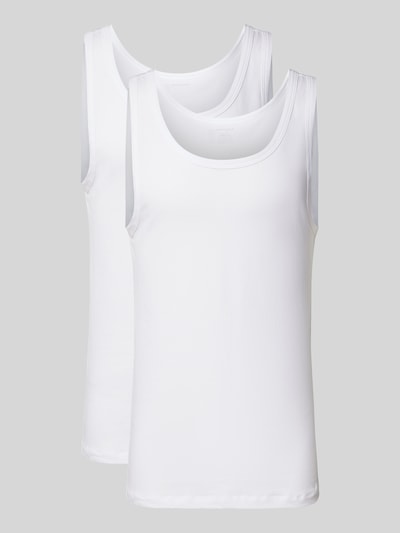 Schiesser Tanktop mit Rundhalsausschnitt im 2er-Pack Weiss 1