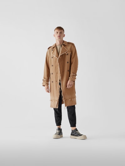 R13 Trenchcoat mit Denim-Finish Khaki 1