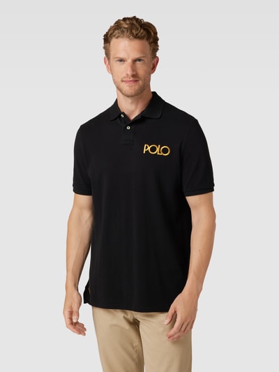 Polo Ralph Lauren Koszulka polo z wyhaftowanym logo Czarny 4