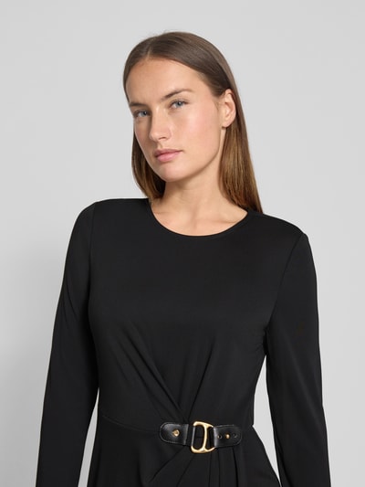 Lauren Ralph Lauren Sukienka midi z okrągłym dekoltem model ‘SABLISE’ Czarny 3