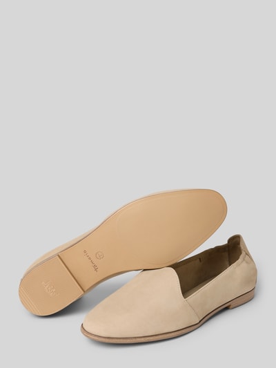 Tamaris Mocassins met blokhak Beige - 4