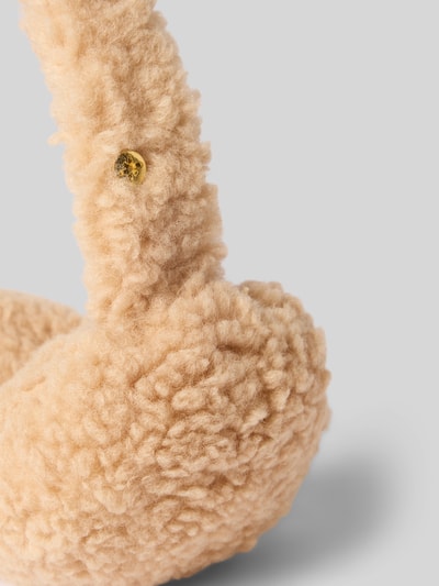Produktfoto, Ohrenwärmer aus Teddyfell Modell 'Teddy' von Karo Kauer in Beige, weiche und flauschige Textur, Damen Ohrenwärmer