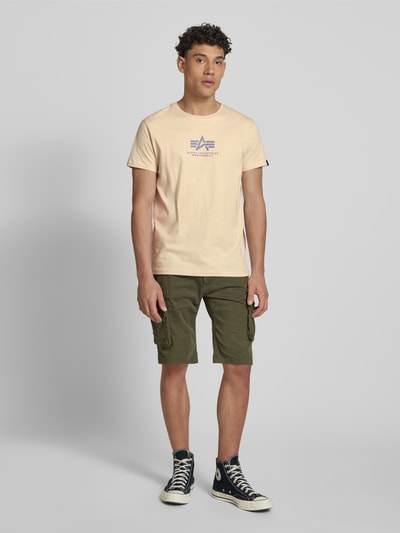 Alpha Industries T-Shirt mit Label-Print Offwhite 1