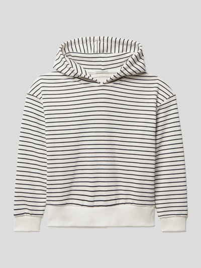 Tom Tailor Hoodie mit Streifenmuster Offwhite 1