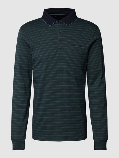 Pierre Cardin Poloshirt mit Streifenmuster Khaki 2