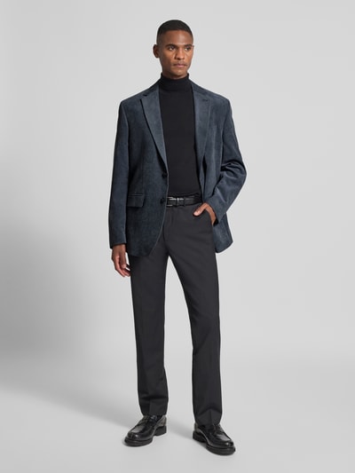 Christian Berg Men Slim Fit Sakko mit Reverskragen Blau 1