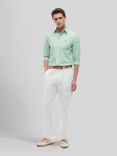 Tommy Hilfiger Regular Fit Freizeithemd aus reiner Baumwolle Hellgruen 1
