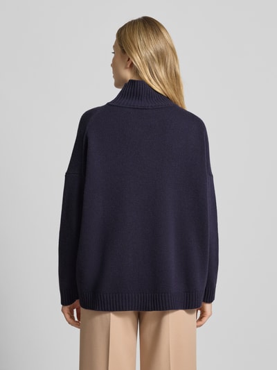 Weekend Max Mara Oversized Rollkragenpullover aus reiner Schurwolle Modell 'BORGIA' Marine 5