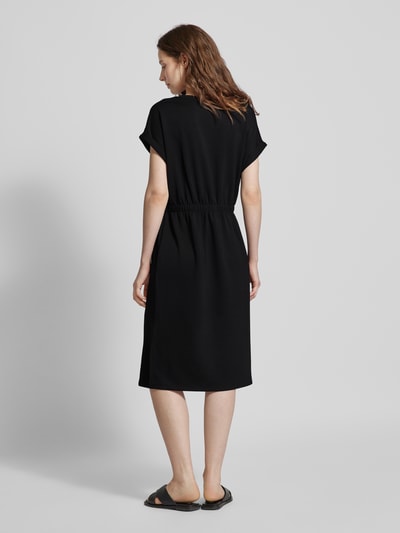 Soyaconcept Midi-jurk met kapmouwen, model 'Banu' Zwart - 5