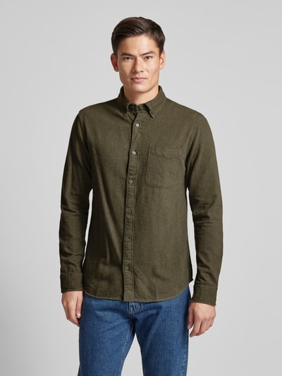 Jack & Jones Premium Koszula casualowa z kołnierzykiem typu button down model ‘BROOK’ Oliwkowy 4