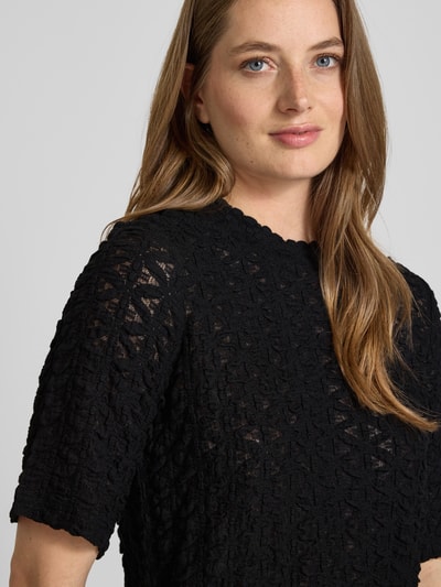 Jake*s Collection T-Shirt mit Rundhalsausschnitt Black 3