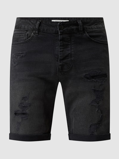 REVIEW Jeansshorts mit Stretch-Anteil Black 2