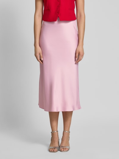 Selected Femme Midirok met ritssluiting, model 'LENA' Rosé - 4