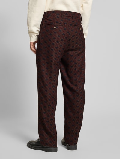 BLKVIS Straight leg stoffen broek met persplooien Zwart - 5