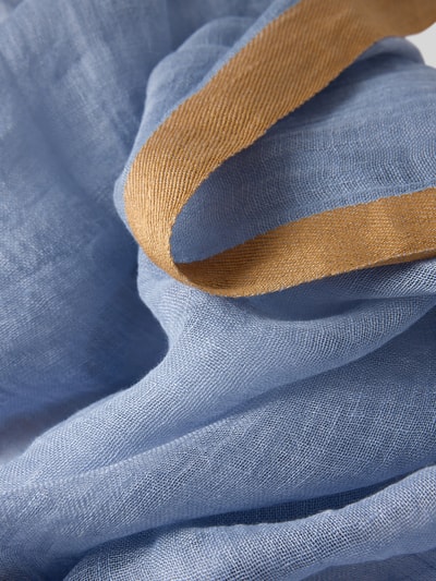 Productfoto, Schal mit Fransenabschlüssen van altea, heren sjaal in semi-transparante look met rechthoekig model, breedte maat 1: 68 cm