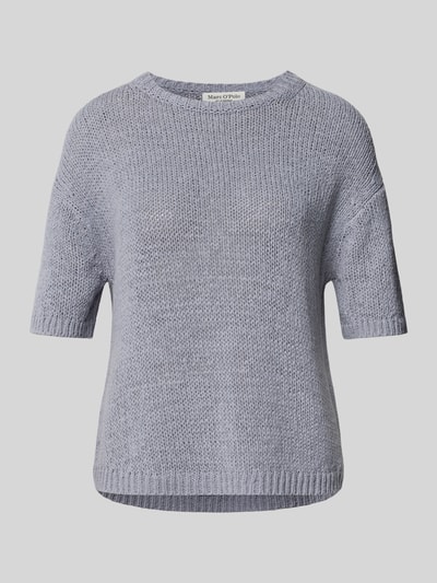 Marc O'Polo Loose Fit Strickpullover mit kurzem Arm Rauchblau 2