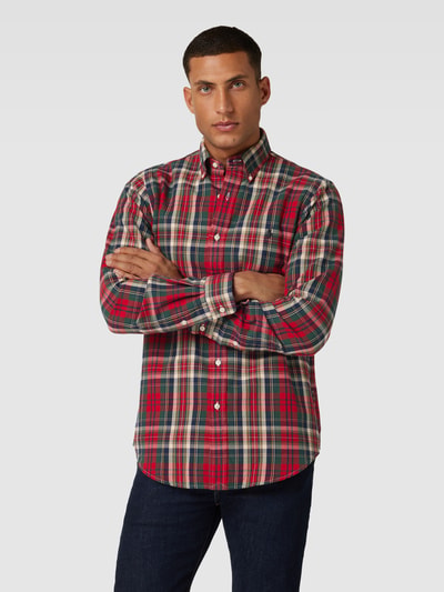 Polo Ralph Lauren Custom Fit Freizeithemd mit Tartan-Karo Rot 4