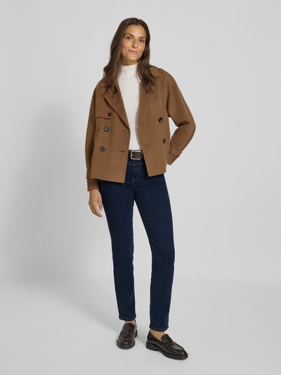 Christian Berg Woman Slim Fit Jeans mit Gesäßtaschen Jeansblau Melange 1