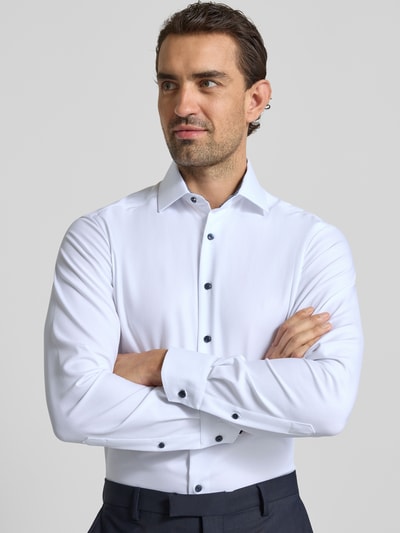OLYMP Modern Fit Business-Hemd mit Kentkragen Weiss 3