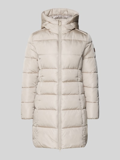 SAVE THE DUCK Gewatteerde lange jas met tweewegsritssluiting, model 'Taylor' Beige - 2