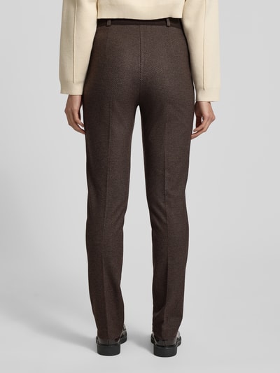 Raphaela By Brax Stoffen broek met ritszakken, model 'Lillyth' Chocoladebruin - 5