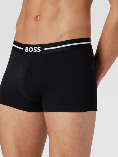 BOSS Trunks mit Label-Detail im 3er-Pack Modell 'Bold' Black 3