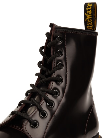 Dr. Martens Lederboots aus Lackleder Modell '1460' Dunkelrot 2