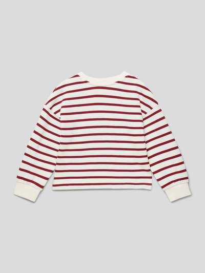 Mango Sweatshirt mit Streifenmuster Modell 'Stella' Rot 3