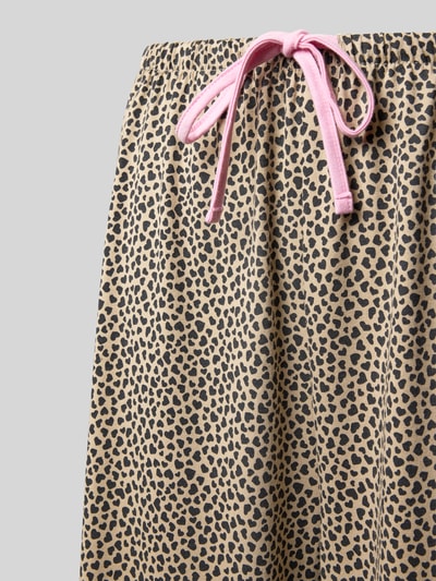 Jake*s Casual Pyjamabroek met elastische band Zand - 2