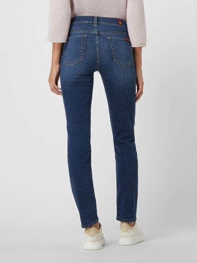 7 For All Mankind Slim Fit Jeans mit Lyocell-Anteil Modell 'Roxanne'  Blau 5