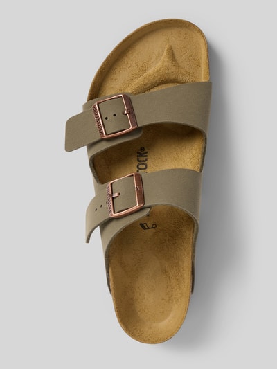Birkenstock Slides mit Dornschließe Modell 'Arizona' Hellgrau 3