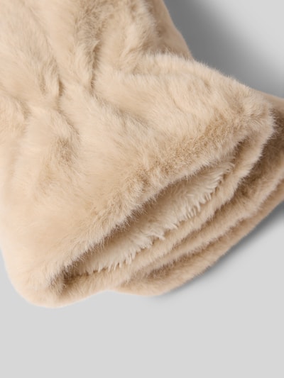 Soyaconcept Handschuhe aus Kunstfell Modell 'VENDLA' Sand 2