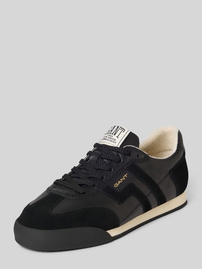 Gant Sneakersy ze skóry naturalnej z wytłoczonym logo model ‘Beylana’ Czarny 1