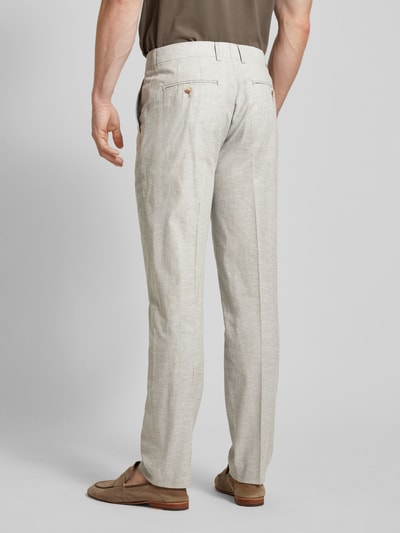 Matinique Slim fit pantalon met achterzakken, model 'las' Beige - 5