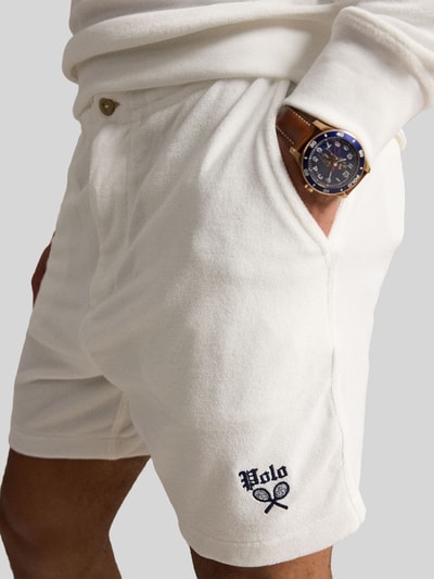 Polo Ralph Lauren Regular Fit Sweatshorts aus Baumwoll-Mix Weiss 3