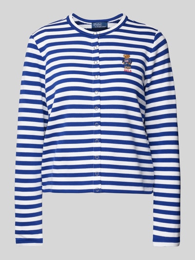 Polo Ralph Lauren Cardigan mit Motiv-Stitching Royal 2