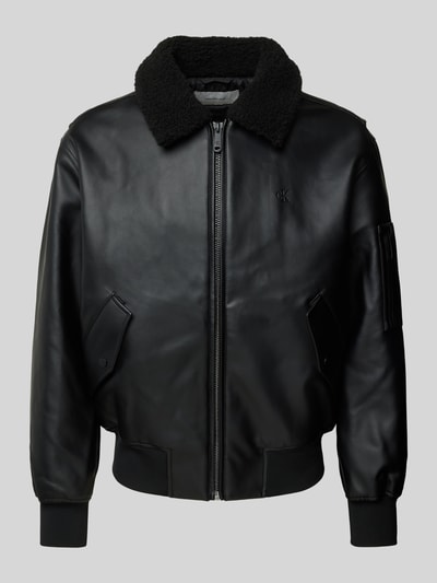 Calvin Klein Jeans Jacke in Leder-Optik Modell 'AVIATOR' Black 1