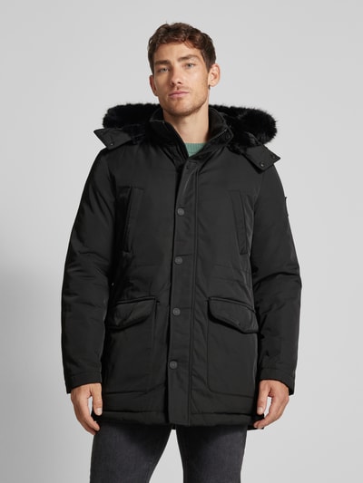 Guess Parka mit Kunstfellbesatz Black 4