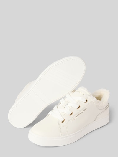 Tommy Hilfiger Lage sneakers van rundersuède Offwhite - 4