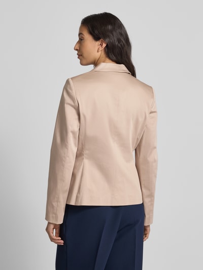 Christian Berg Woman Selection Regular fit blazer met reverskraag en paspelzakken Taupe - 5