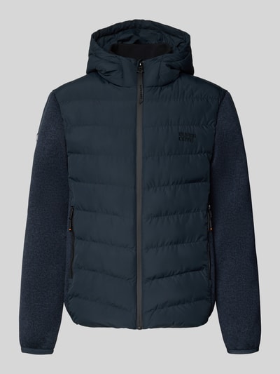 Superdry Steppjacke mit Kapuze und Reißverschlusstaschen Dunkelblau 2