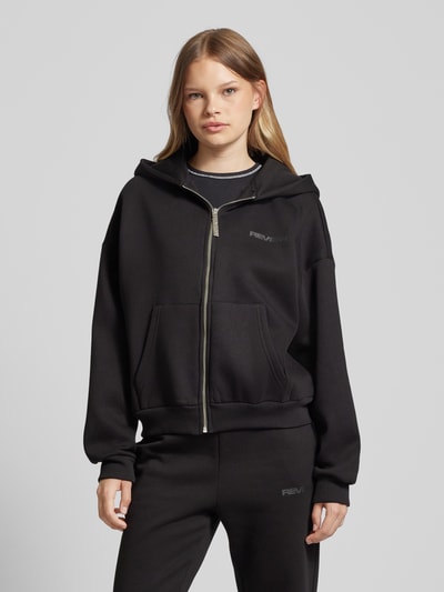 Review Essentials hoodie met ritssluiting 2.0 Zwart - 4