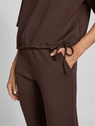 Christian Berg Woman Sweatbroek met elastische band Chocoladebruin - 3