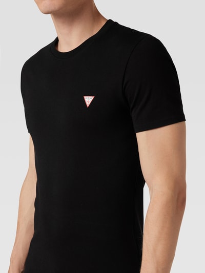 Guess T-shirt z nadrukiem z logo Czarny 3