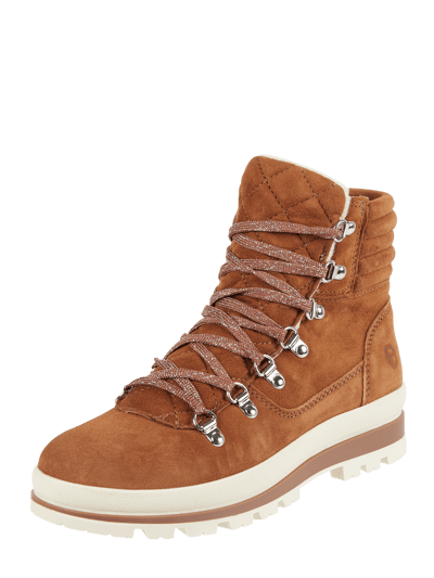 Tamaris Boots van leer Cognac - 1